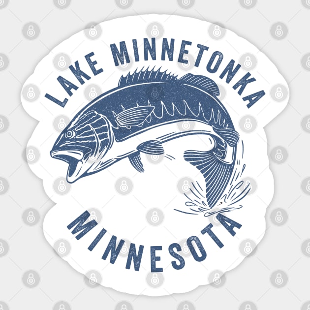 Lake Minnetonka Minnesota Sticker by Eureka Shirts